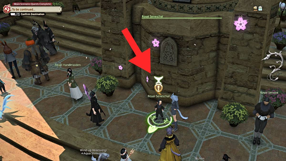 Royal Seneschal NPC location in Ul