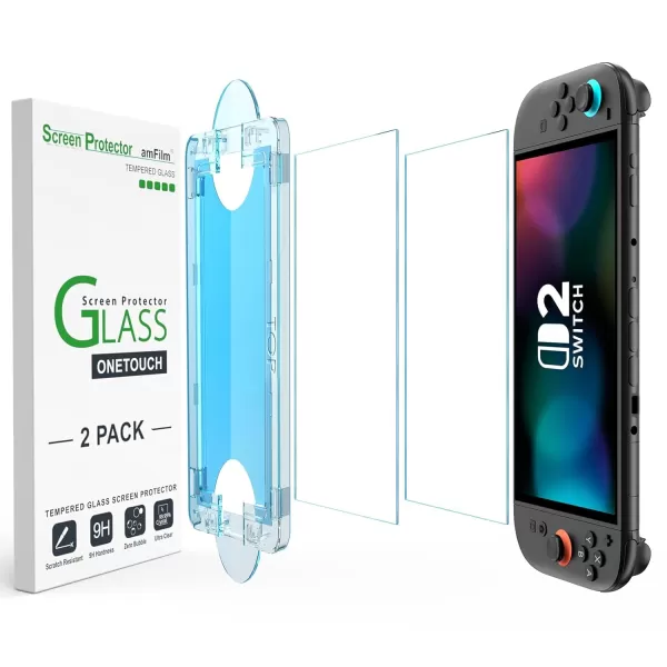 Nintendo Switch 2 Amfilm Auto -Alignment OneTouch Screen Protector [7.9 ''] - 2 pek