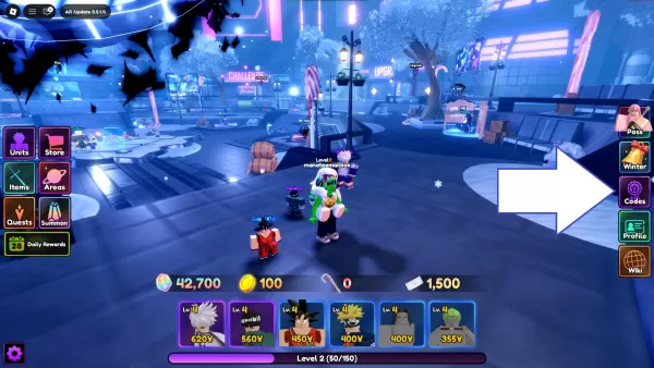 Une capture d’écran d’Anime Reversal dans Roblox montrant le jeu
