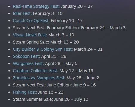 Steam Sales 2025 İkinci Yarı