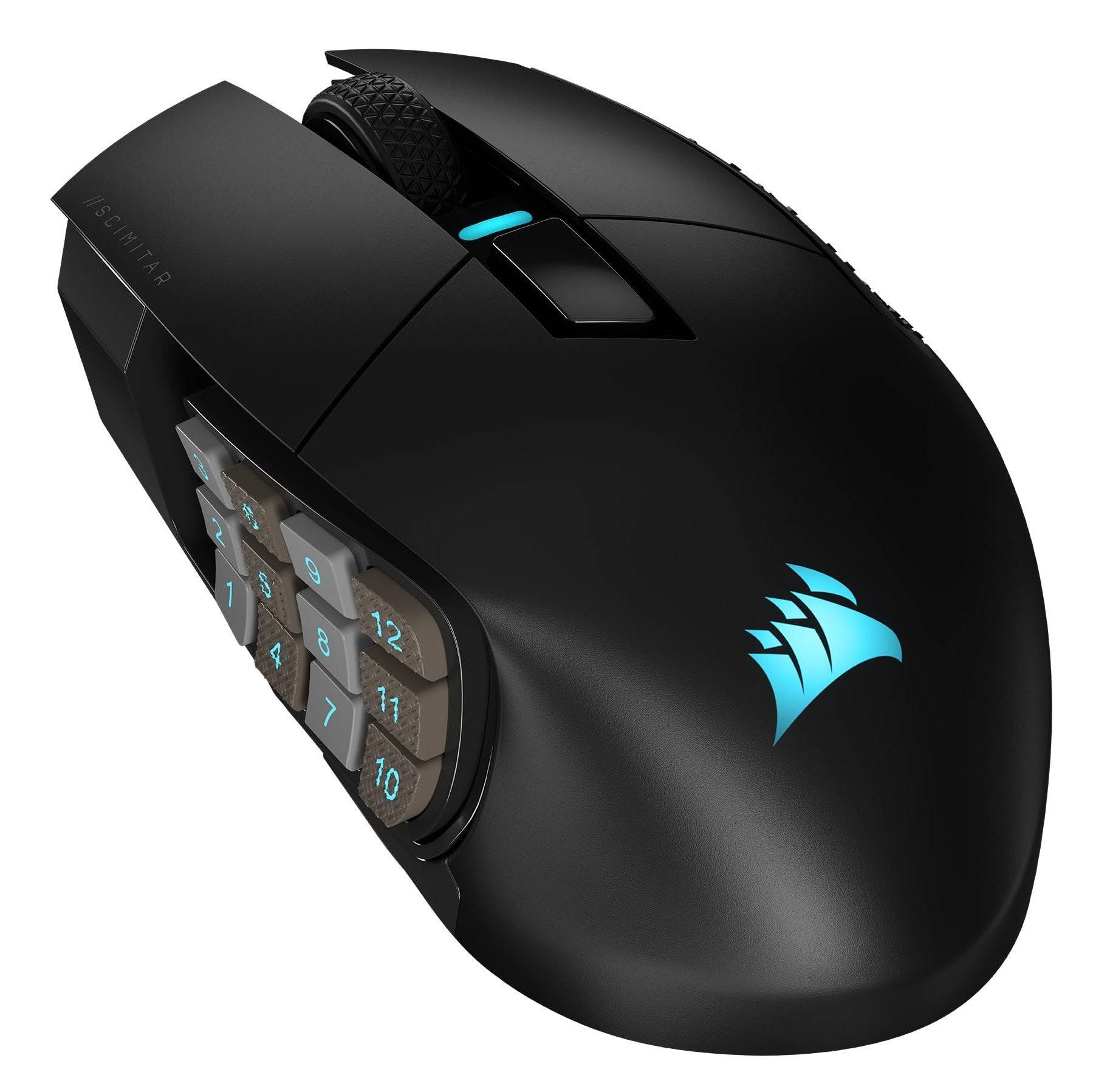 Meilleur pour MMO/MOBA : Corsair Scimitar Elite - Nombreux boutons programmables