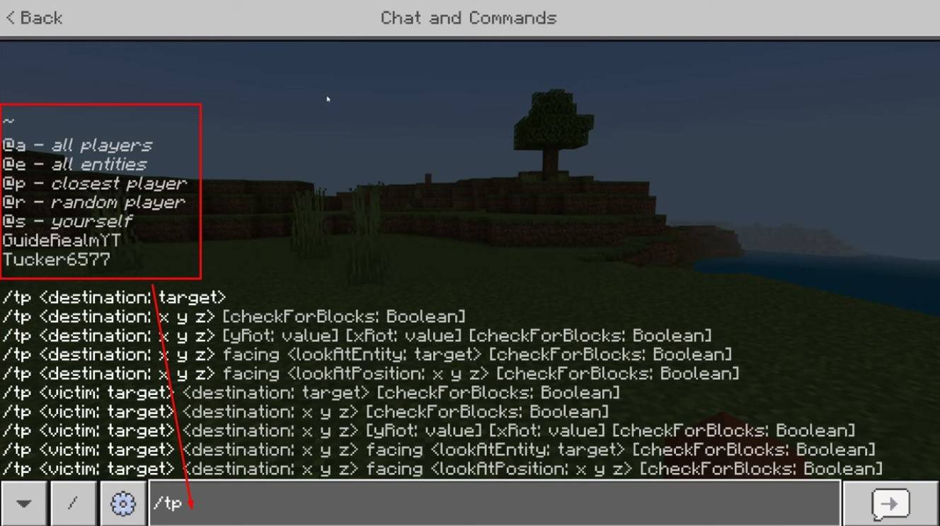 Teletransportación de Minecraft