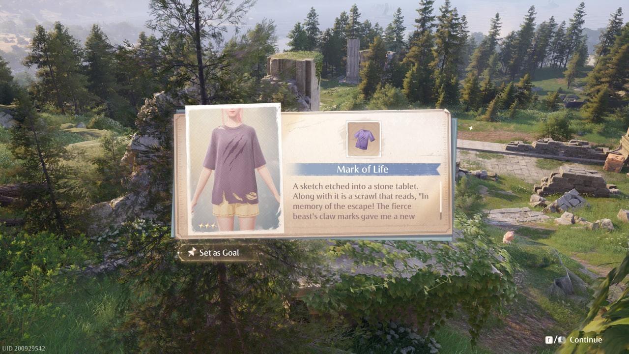 Infinity Nikki où trouver le Haut Spécifique