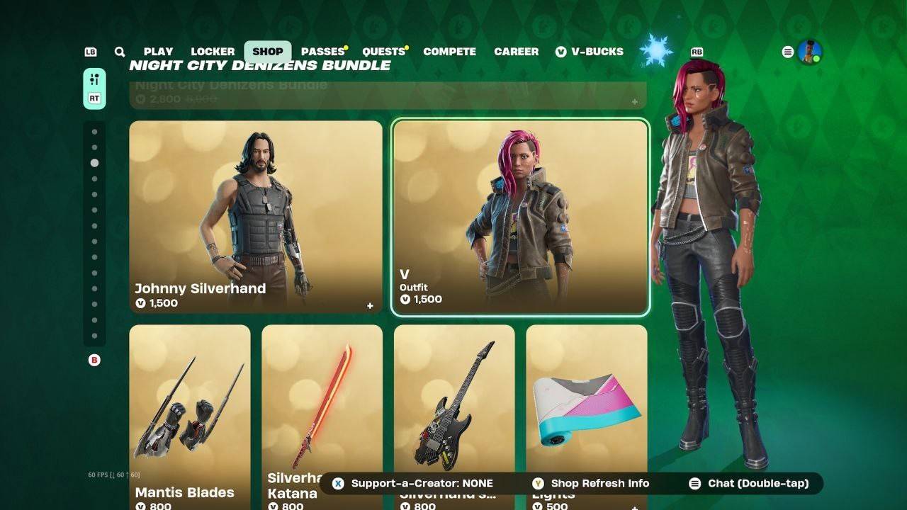 Lo sviluppatore di Cyberpunk 2077 ha rivelato perché non esiste un maschio V a Fortnite