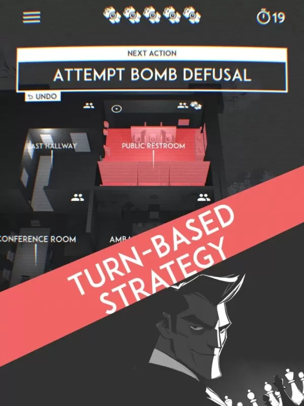Screenshot of Seven Spies gameplay showing spy interrogation