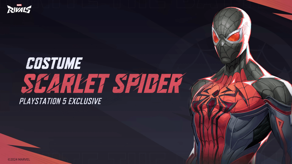 Spider-Man ใน Scarlet Spider Skin ซึ่งเป็นส่วนหนึ่งของบทความเกี่ยวกับสกินคู่แข่ง Marvel ฟรี