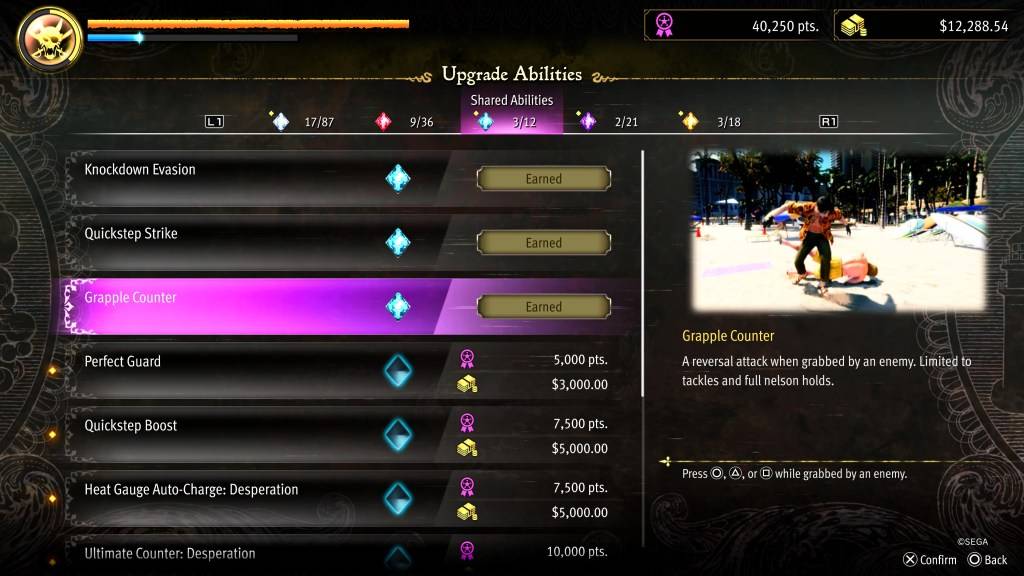 De grijp -teller -upgrade voor Goro in Like a Dragon: Pirate Yakuza in Hawaii
