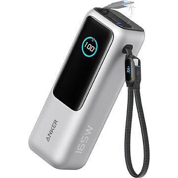 Anker 25,000mAh 165W電力庫,帶有兩個內置USB Type-C電纜