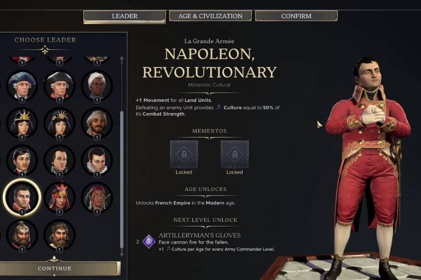 Como conseguir Napoleão na civilização 7