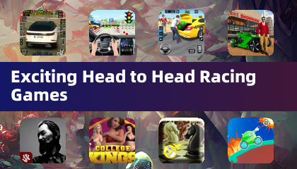 헤드투헤드 레이싱 게임의 흥미진진한 경기